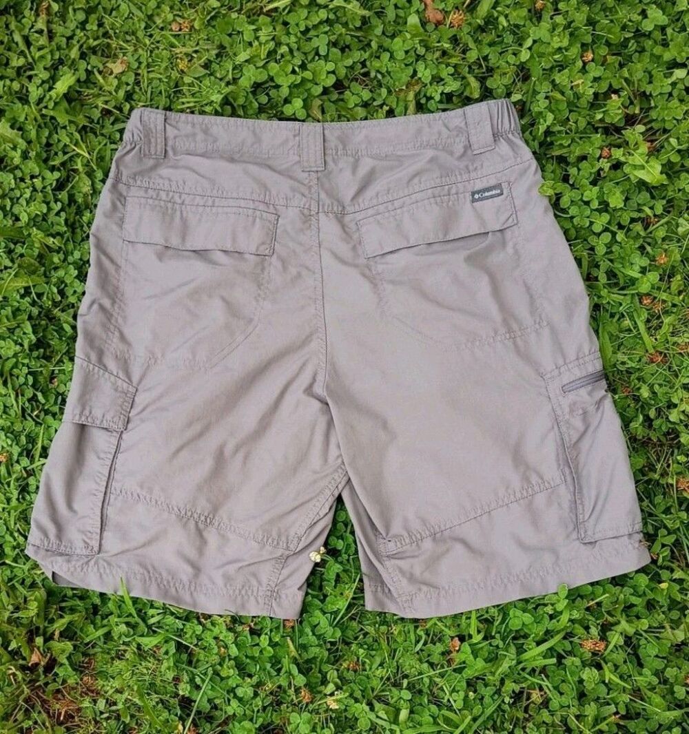 Columbia Silver Ridge Cargo Shorts Mens 36 Gray Nylon Hiking Trail Fishing 10" - Picture 12 of 15